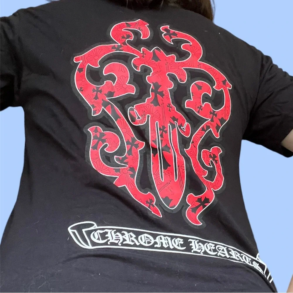 Chrome Hearts | Tops | Chrome Hearts Sword Black Red Graphic T